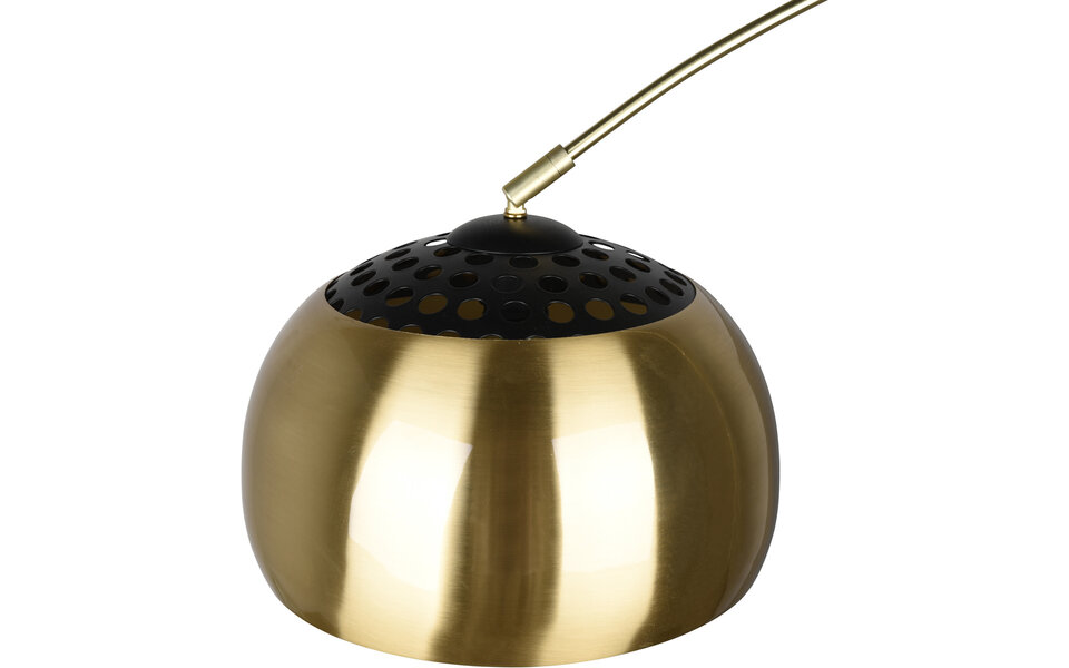HLW LED LED Vloerlamp Trion Tina - Metalen Gouden Vloerlamp met E27 Fitting