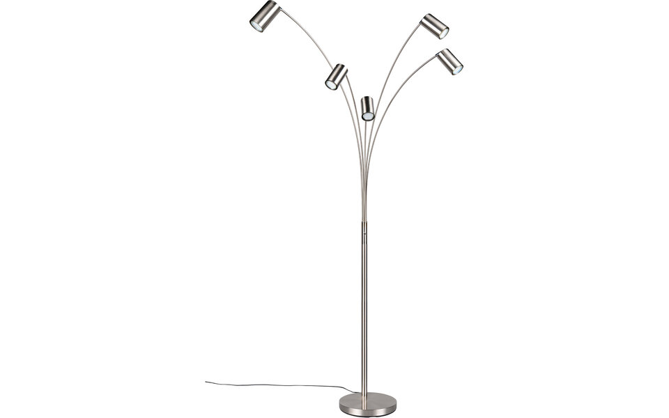 HLW LED LED Vloerlamp Trion Harley - Metalen 5-lichts Vloerlamp met GU10 fitting en IP20