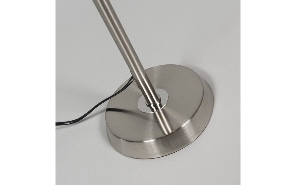 HLW LED Dimbare LED Vloerlamp Trion Narca - Warm Wit 2700K-3000K, Mat Nikkel, 3-lichts