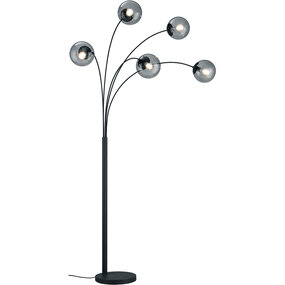LED Vloerlamp Trion Balina - Mat Antraciet & Aluminium