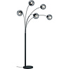 HLW LED LED Vloerlamp Trion Balina met 5 E14 Fittingen - Mat Antraciet & Aluminium