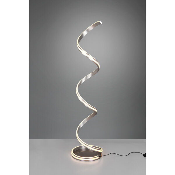 HLW LED LED Vloerlamp 34W Dimbaar - Trion Sunico Mat Nikkel Aluminium