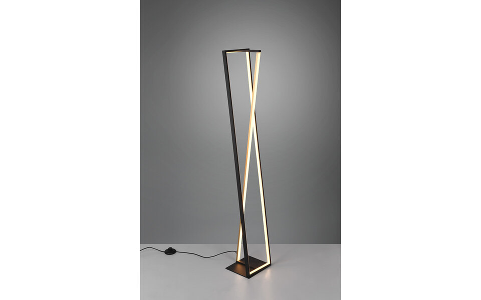 HLW LED LED Vloerlamp 26W - Mat Zwart Aluminium met Beam Angle Verstelbaar & Aanpasbare Kleur