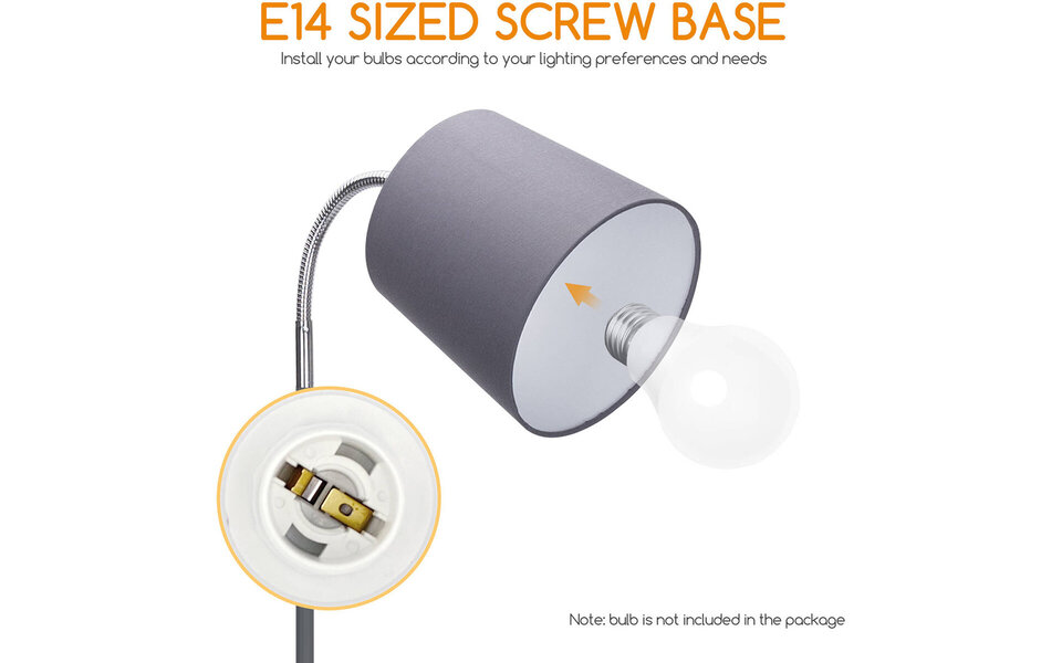 HLW LED LED Vloerlamp Aigi Rolo met E14 fitting - Mat Grijs Aluminium, Rond Lichtvenster HLW LED LED Vloerlamp Aigi Rolo met E14 fitting - Mat Grijs Aluminium, Rond Lichtvenster