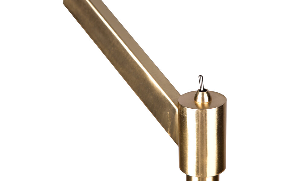 HLW LED Elegante LED Vloerlamp Mat Goud - Trion Cindy Vloerverlichting met E27 Fitting