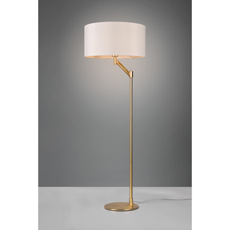 HLW LED Elegante LED Vloerlamp Mat Goud - Trion Cindy Vloerverlichting met E27 Fitting