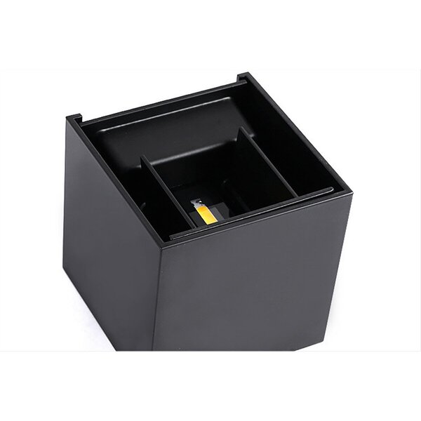 Velvalux Zwarte & Witte LED Vloerlamp en Wandlamp Velvalux 6W, IP65, Warm Wit 2700K–3000K, Beam Angle Verstelbaar