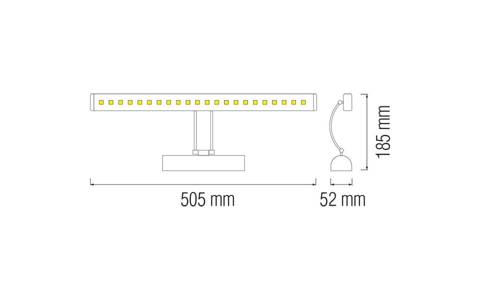 HLW LED LED lamp 6W - Verstelbare LED vloerlamp in glans chroom aluminium