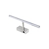 HLW LED Moderne LED Vloerlamp 8W met Beam Angle verstelbaar en glanzend chroom aluminium
