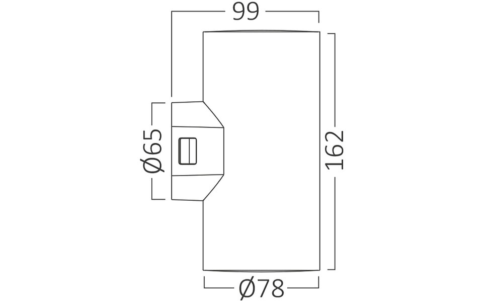 HLW LED LED Wandlamp Brinton Victa 18W - Waterdicht IP65, Up & Down, Aanpasbare Lichtkleur