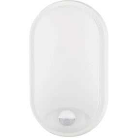 LED wandlamp | 15W | 6500K | IP54 | Sensor | Ovaal | Wit LED wandlamp | 15W | 6500K | IP54 | Sensor | Ovaal | Wit