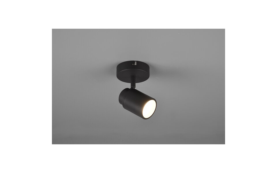 HLW LED LED Wandspot Trion Artion - Mat Zwart, GU10 Fitting, Waterdicht IP44