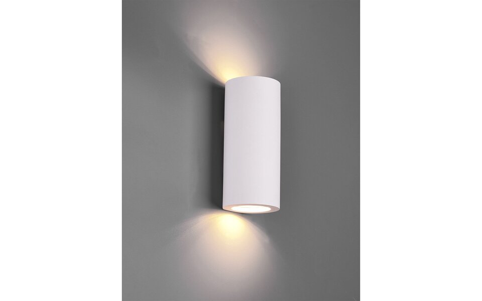 HLW LED LED Wandlamp Trion Zaza - Mat Witte Vloerlamp met GU10 Fitting en Up & Down Licht