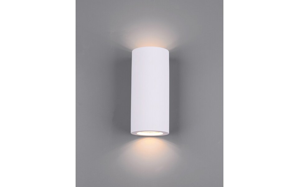HLW LED LED Wandlamp Trion Zaza - Mat Witte Vloerlamp met GU10 Fitting en Up & Down Licht