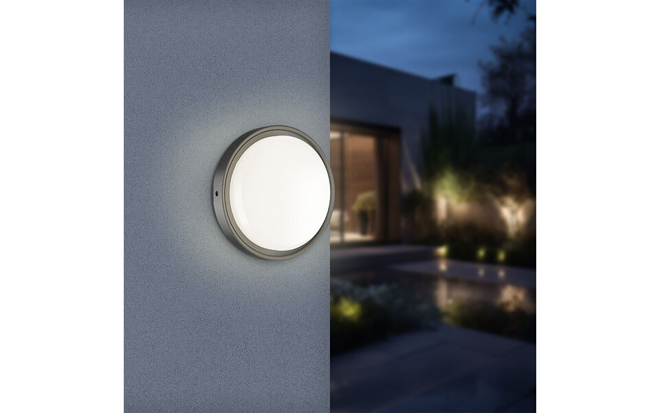 HLW LED LED Wandlamp met Bewegingssensor, 18W, IP65 Waterdicht - Zwart, Natuurlijk Wit HLW LED LED Wandlamp met Bewegingssensor, 18W, IP65 Waterdicht - Zwart, Natuurlijk Wit