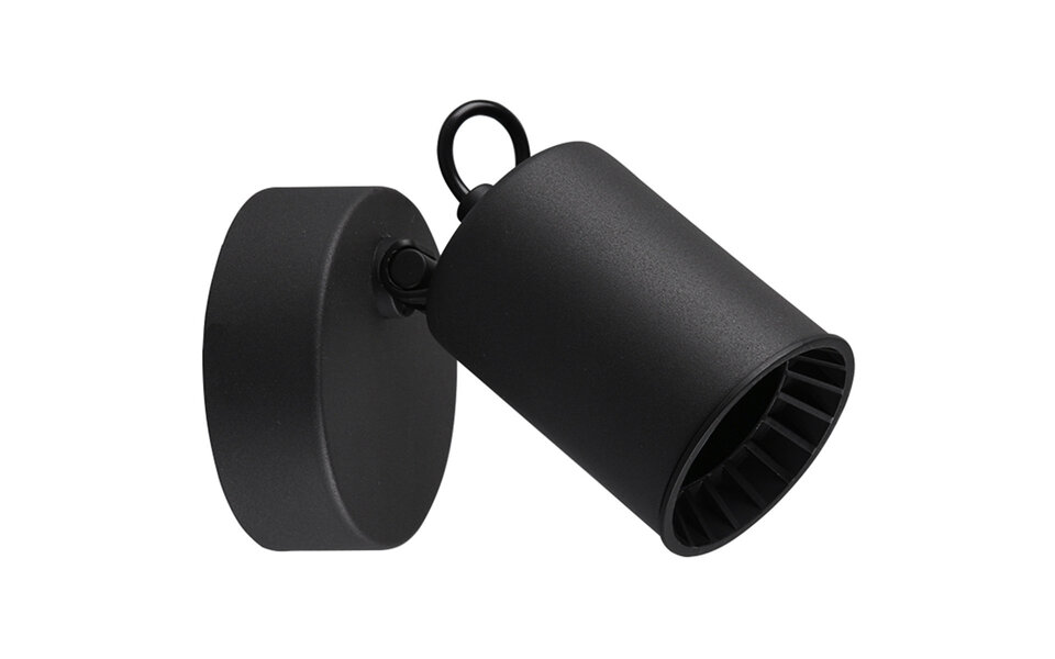 HLW LED LED Wandspot Trion Pirlo - Mat Zwarte LED Vloerlamp met GU10 Fitting