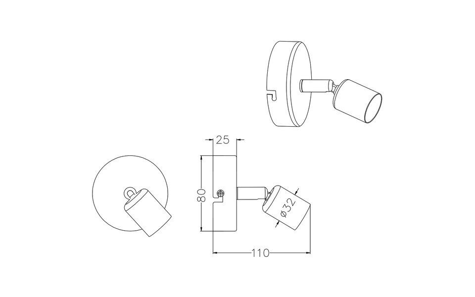 HLW LED LED Wandspot Trion Pamo met GU10 Fitting - Mat Titaan, Aluminium, 1-lichts HLW LED LED Wandspot Trion Pamo met GU10 Fitting - Mat Titaan, Aluminium, 1-lichts
