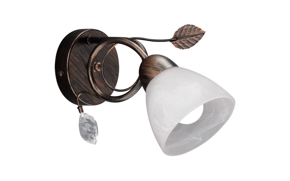 HLW LED LED Wandlamp Trion Trada - Antiek Roestkleur, E14 Fitting & Aluminium