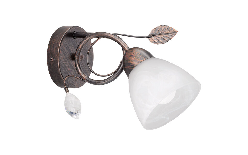 HLW LED LED Wandlamp Trion Trada - Antiek Roestkleur, E14 Fitting & Aluminium