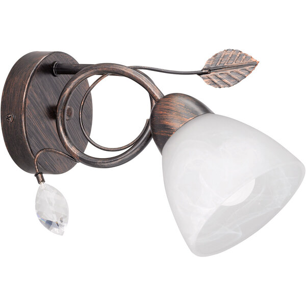 HLW LED LED Wandlamp Trion Trada - Antiek Roestkleur, E14 Fitting & Aluminium