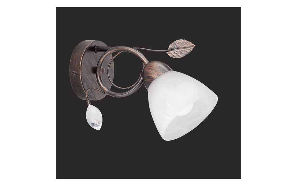 HLW LED LED Wandlamp Trion Trada - Antiek Roestkleur, E14 Fitting & Aluminium