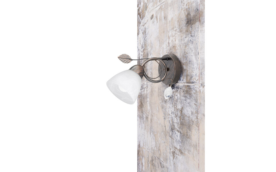 HLW LED LED Wandlamp Trion Trada - Antiek Roestkleur, E14 Fitting & Aluminium