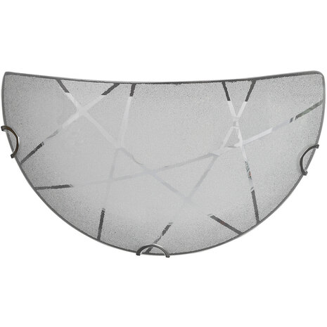 HLW LED LED Wandlamp Mat Wit - Ronde Glazen Vloerlamp & LED Vloerlamp met E27 Fitting