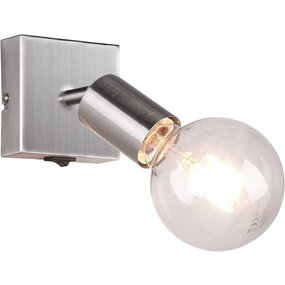 LED wandlamp | 10W | Mat nikkel | E27 | Schakelaar LED wandlamp | 10W | Mat nikkel | E27 | Schakelaar
