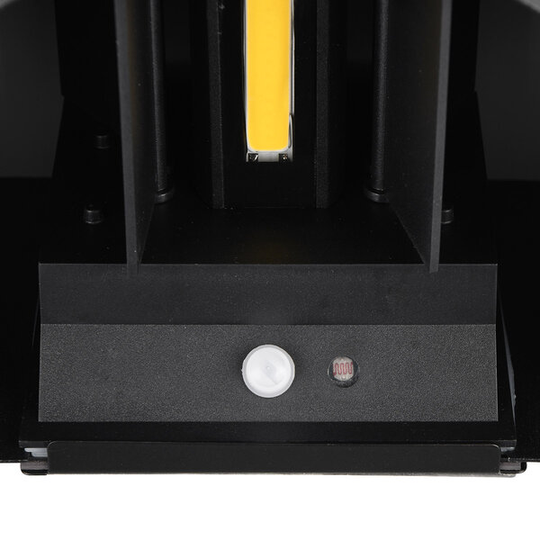 HLW LED LED Wandlamp Tuinverlichting 5W Warm Wit 3000K Met Sensor Mat Zwart Metaal