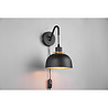 HLW LED LED Wandlamp Trion Palmo - Zwarte Vloerlamp & Wandlamp met E27 Fitting