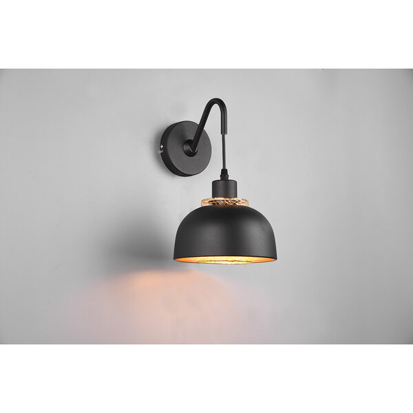 HLW LED LED Wandlamp Trion Palmo - Zwarte Vloerlamp & Wandlamp met E27 Fitting