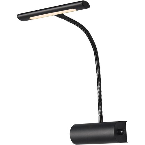 HLW LED Dimbare LED Vloerlamp en Wandlamp Trion Curty - Mat Zwart, Warm Wit 2700K–3000K, 4W LED