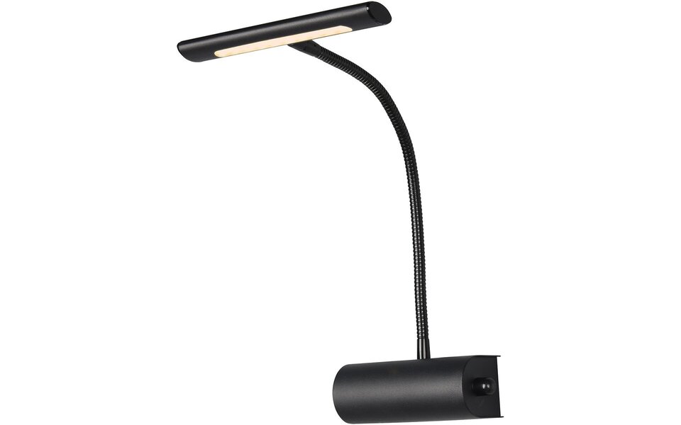 HLW LED Dimbare LED Vloerlamp en Wandlamp Trion Curty - Mat Zwart, Warm Wit 2700K–3000K, 4W LED
