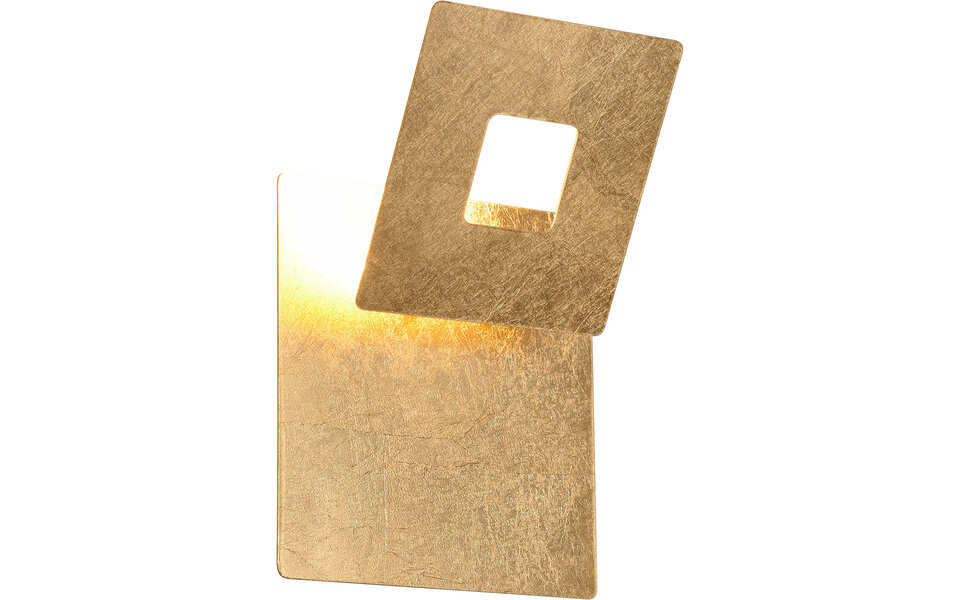 HLW LED LED Wandlamp Trion Marina - Gouden Metalen Vloerlamp - Warm Wit 3000K 6W LED