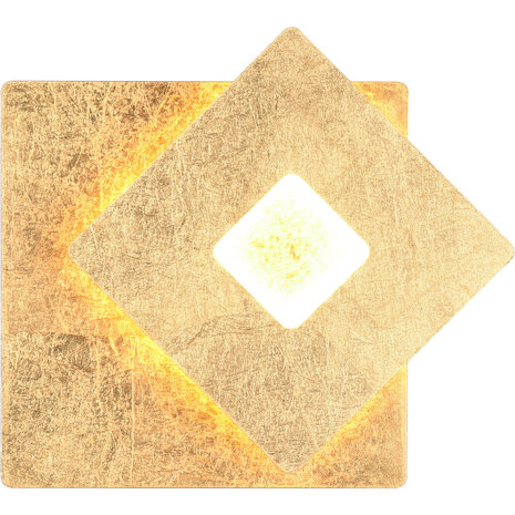 HLW LED LED Wandlamp Trion Marina - Gouden Metalen Vloerlamp - Warm Wit 3000K 6W LED HLW LED LED Wandlamp Trion Marina - Gouden Metalen Vloerlamp - Warm Wit 3000K 6W LED