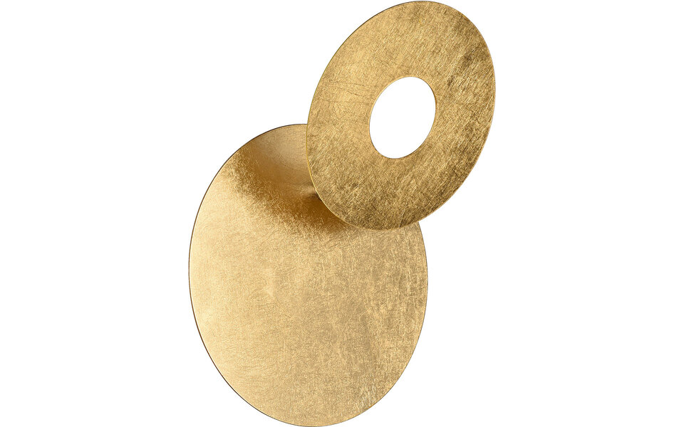 HLW LED LED Wandlamp Trion Marina - Gouden Metalen Vloerlamp 6W Warm Wit 3000K