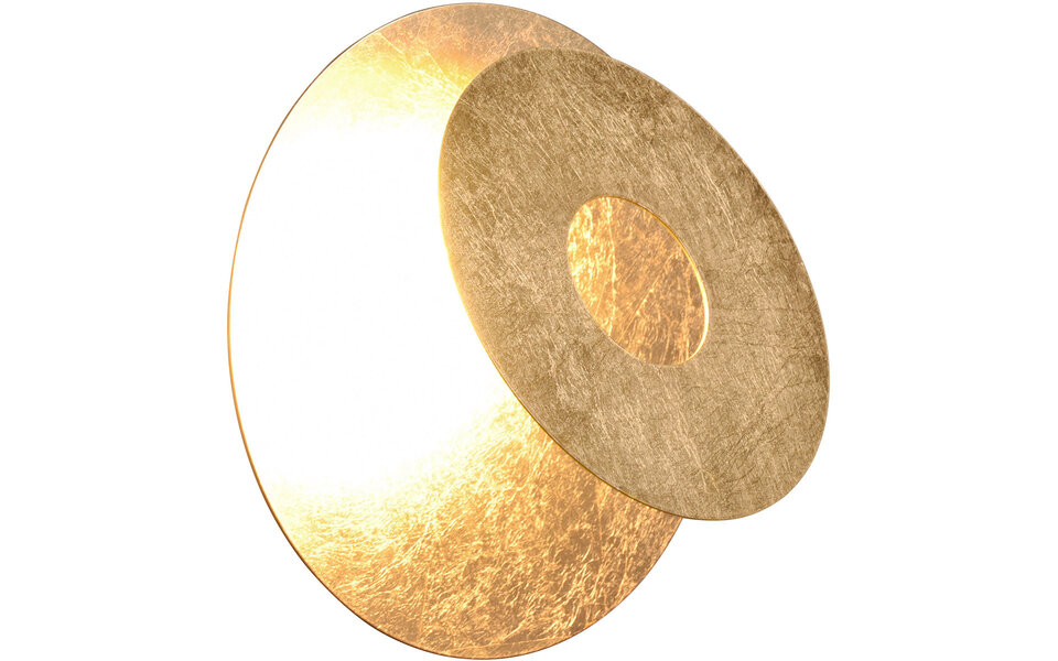 HLW LED LED Wandlamp Trion Marina - Gouden Metalen Vloerlamp 6W Warm Wit 3000K