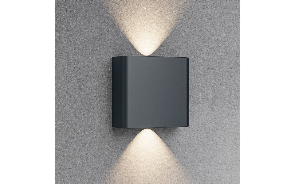 HLW LED LED Wandlamp Brinton Victo - Waterdicht IP65, 2W LED, Neutraal Wit, Verstelbare Beam Angle