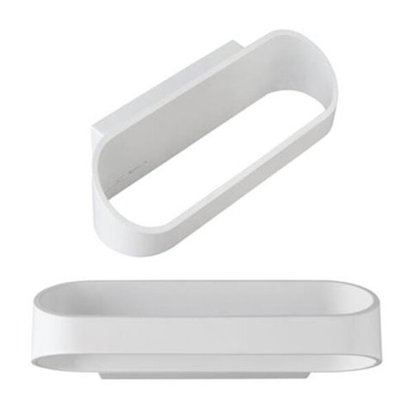 HLW LED Stijlvolle LED Wandlamp 18W met Neutraal Wit Licht in Mat Wit Aluminium