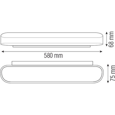 HLW LED Stijlvolle LED Wandlamp 18W met Neutraal Wit Licht in Mat Wit Aluminium