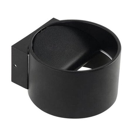 Moderne LED Wandlamp 8W - Mat Zwart Aluminium, Natuurlijk Wit 4200K