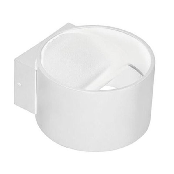 HLW LED Strakke LED Wandlamp 8W met Natuurlijk Wit 4200K - Mat Wit Aluminium