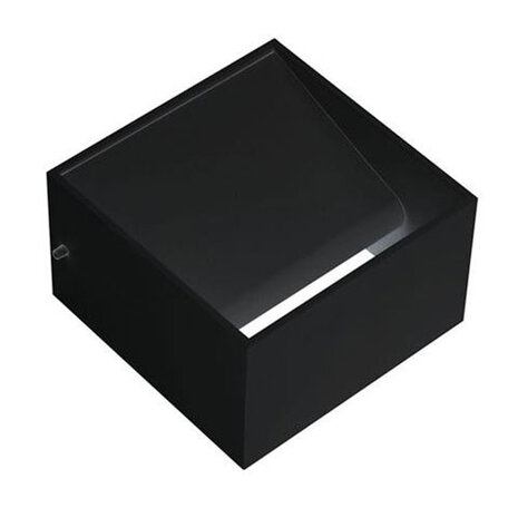 HLW LED Moderne LED Wandlamp 8W - Mat Zwart Aluminium - Natuurlijk Wit 4200K