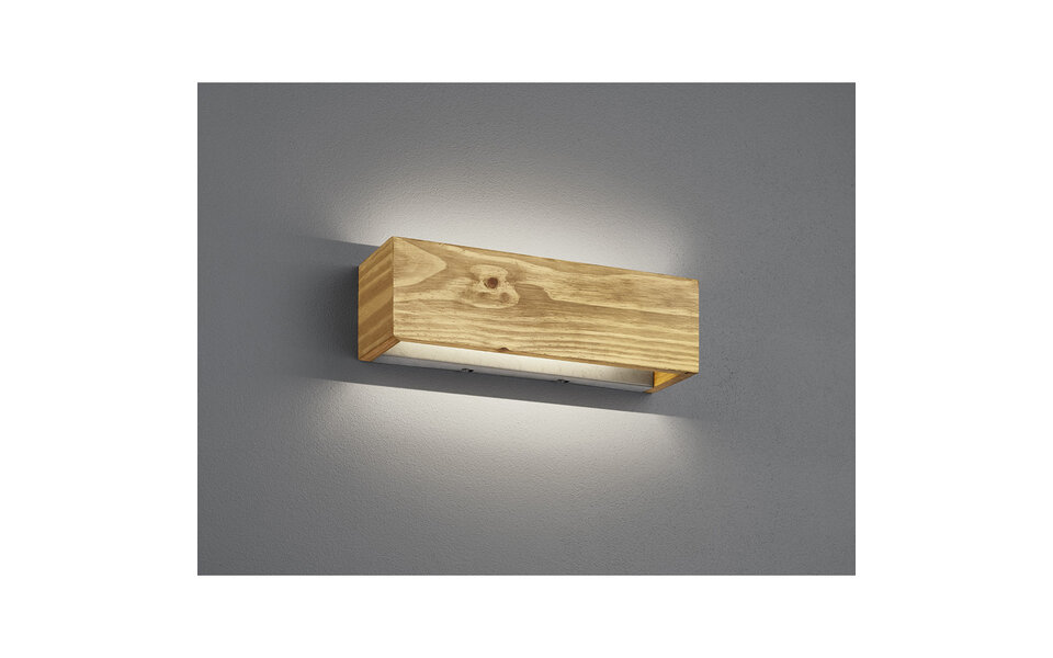 HLW LED Dimbare LED Wandlamp 13W - Warm Wit 2700K-3000K, Beam Angle verstelbaar, Houten Vloerlamp