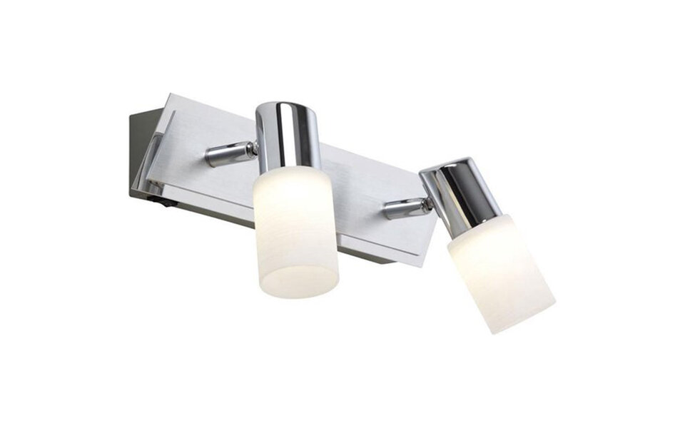 HLW LED LED Wandspot 8W Warm Wit 3000K - Mat Chroom, Aluminium & Verstelbare LED Spot