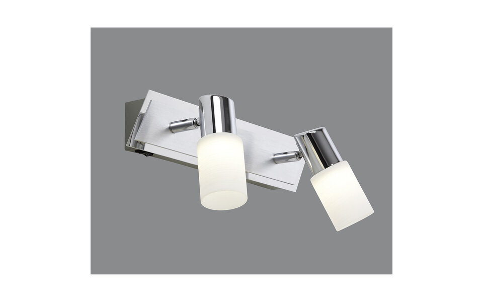 HLW LED LED Wandspot 8W Warm Wit 3000K - Mat Chroom, Aluminium & Verstelbare LED Spot