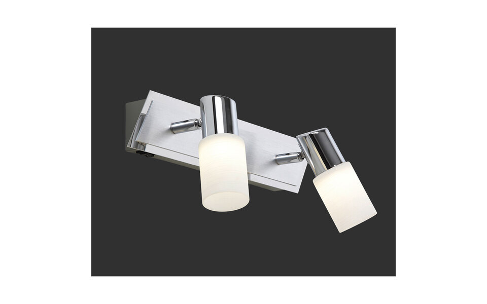 HLW LED LED Wandspot 8W Warm Wit 3000K - Mat Chroom, Aluminium & Verstelbare LED Spot