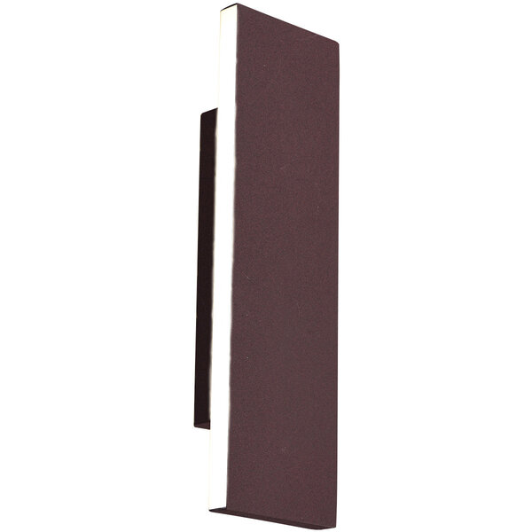 HLW LED LED Wandlamp 12W Dimbaar - Warm Wit 2700K-3000K - Roestkleurige Aluminium Vloerlamp