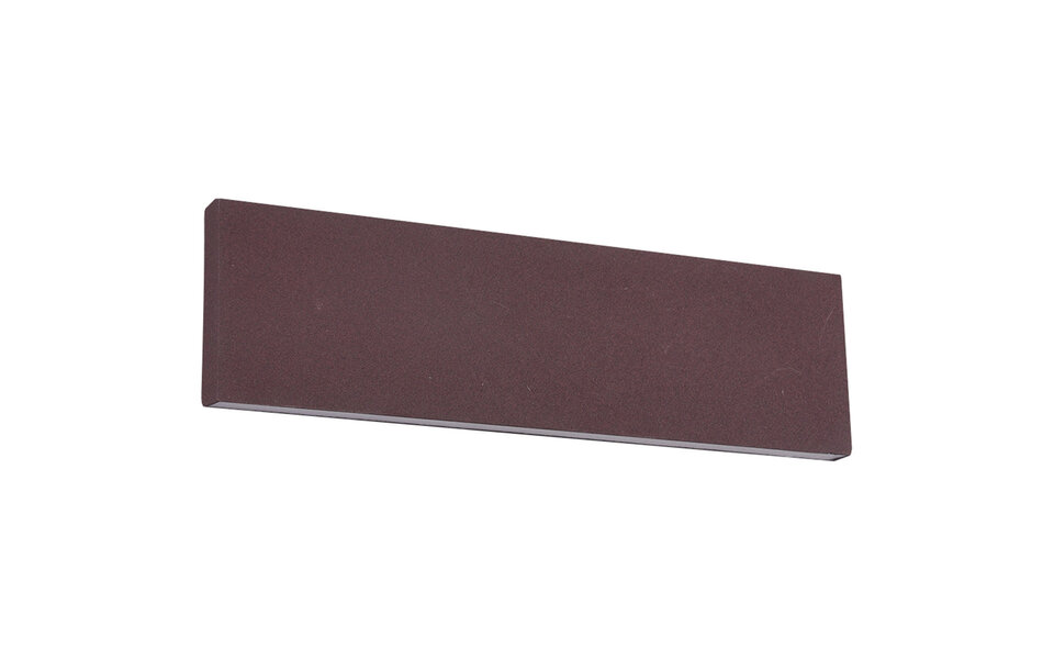 HLW LED LED Wandlamp 12W Dimbaar - Warm Wit 2700K-3000K - Roestkleurige Aluminium Vloerlamp