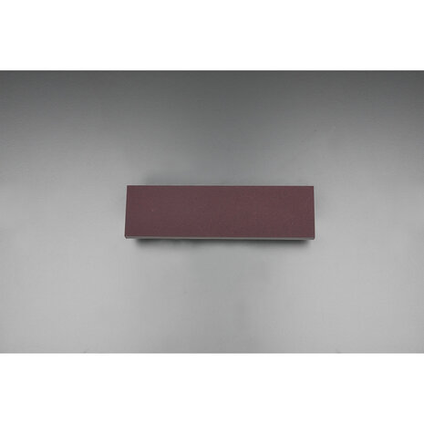 HLW LED LED Wandlamp 12W Dimbaar - Warm Wit 2700K-3000K - Roestkleurige Aluminium Vloerlamp